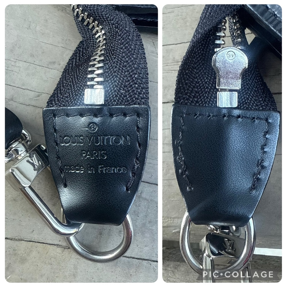 Louis Vuitton black textured epi leather Pochette bag - Picture 9 of 13